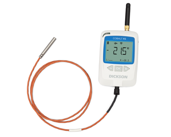 Sonda di temperatura esterna collegata a Dickson Cobalt XS