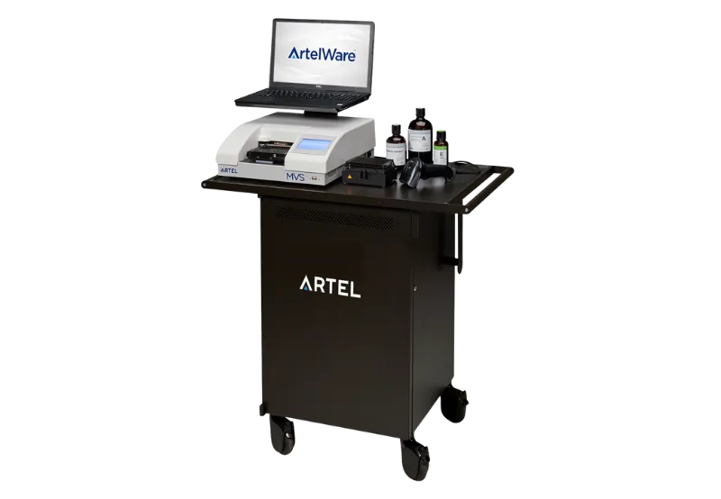 Sistema Artel MVS per la verifica di pipette multicanale e sistemi automatici